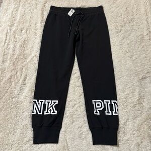 Victoria’s Secret PINK joggers, black, size Medium